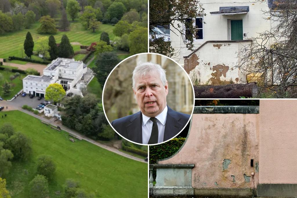 Prince Andrew's $38 million mansion is falling apart as King Charles cuts his financial life